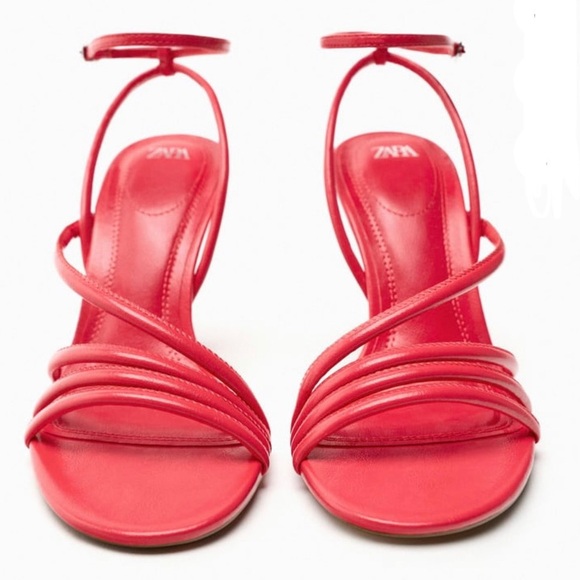 Zara Coral Heels - Picture 4 of 9
